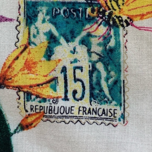 Floral and Butterfly Patterned Scarf - Picture 5 of 8